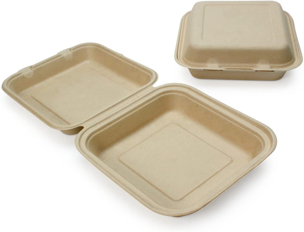 Renewable Plant Fiber Clam Shell Containers | Eco Trade Company
