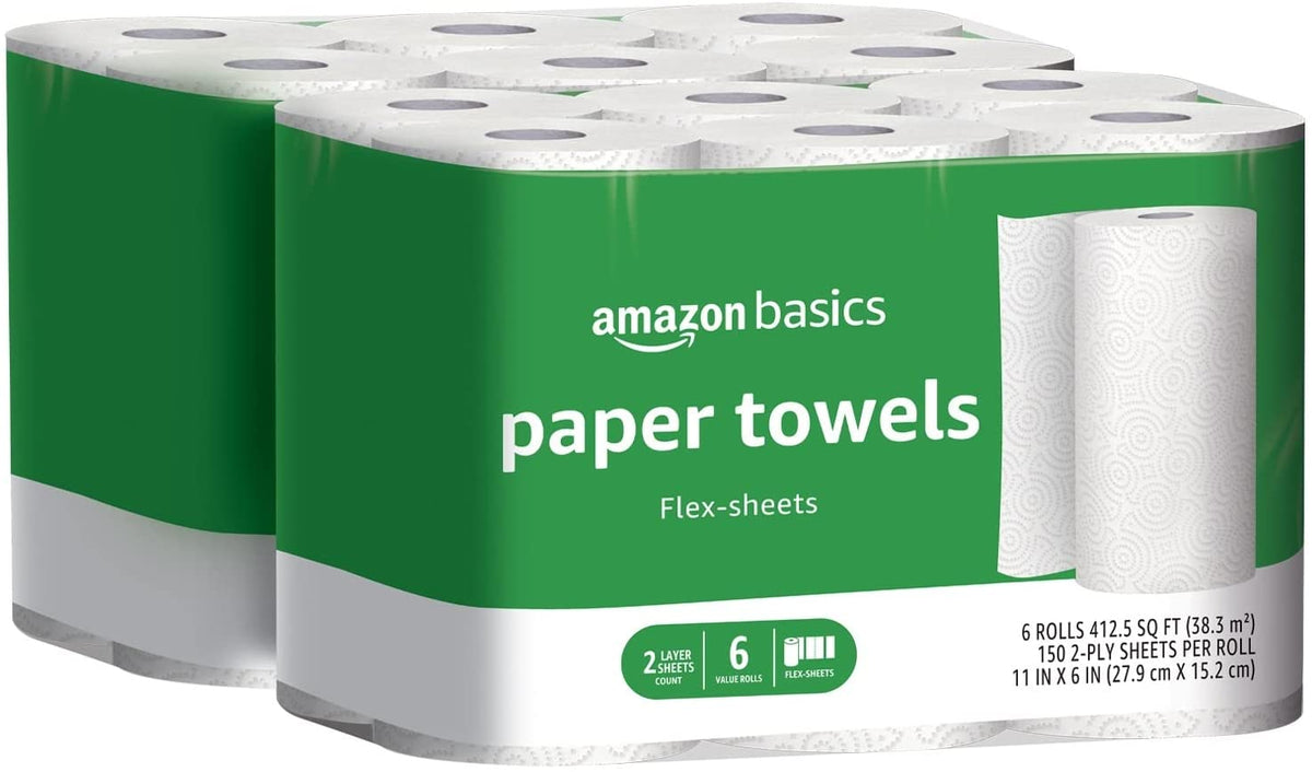 2 Ply Paper Towel, FlexSheets, 12 Value Rolls, Climate Friendly Towels