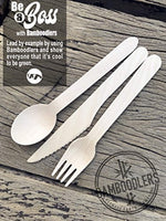 Disposable Wooden Cutlery Set | 100% All-Natural, Eco-Friendly, Biodegradable - Eco Trade Company