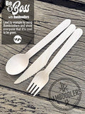 Disposable Wooden Cutlery Set | 100% All-Natural, Eco-Friendly, Biodegradable - Eco Trade Company