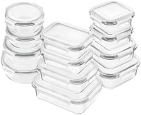 Glass Food Storage Containers with Lids, 24 Pcs Glass Meal Prep Containers, Airtight Glass Bento Boxes, BPA-Free & FDA Approved & Leak Proof - Eco Trade Company