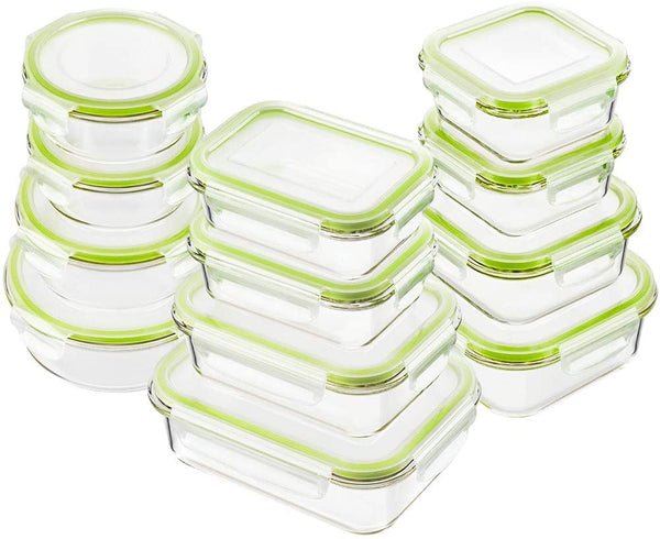 Multi-Color Glass Containers Meal Prep with Lids, Airtight Leak Proof Food  Containers, Durable Lunch Glassware - China Glass Food Container and Food  Storage Containers price