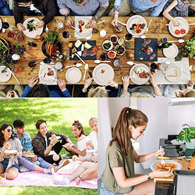 250Pcs Disposable Dinnerware Set, Compostable Sugarcane Cutlery Eco-Friendly - Eco Trade Company