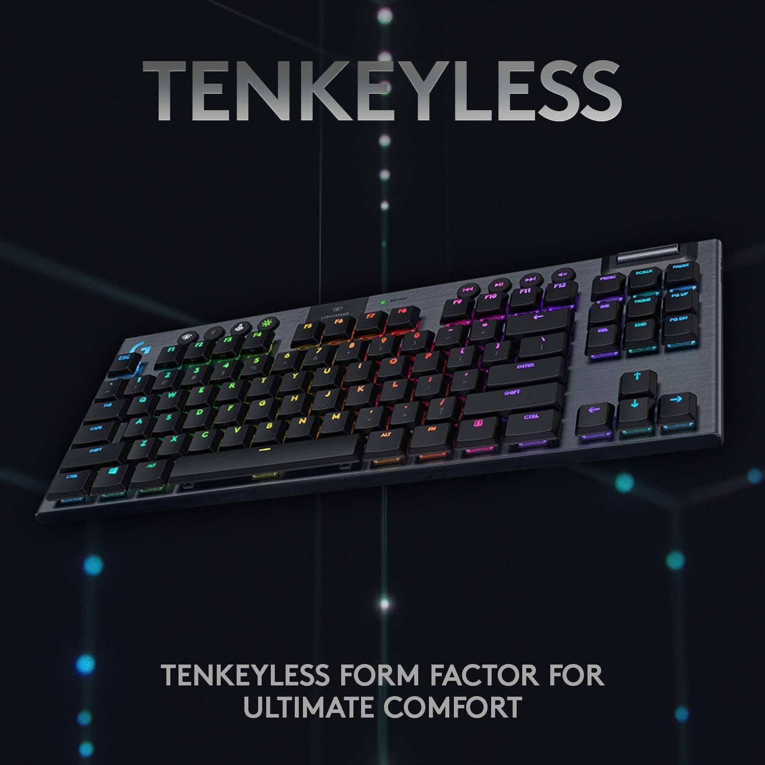 Lightspeed Wireless RGB Mechanical Gaming Keyboard, Low Profile Switch Options, Lightsync RGB, Advanced Wireless and Bluetooth Support - Eco Trade Company