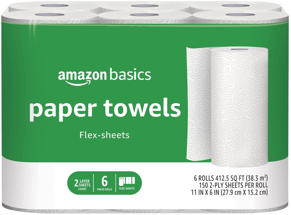 2 Ply Paper Towel, FlexSheets, 12 Value Rolls, Climate Friendly Towels