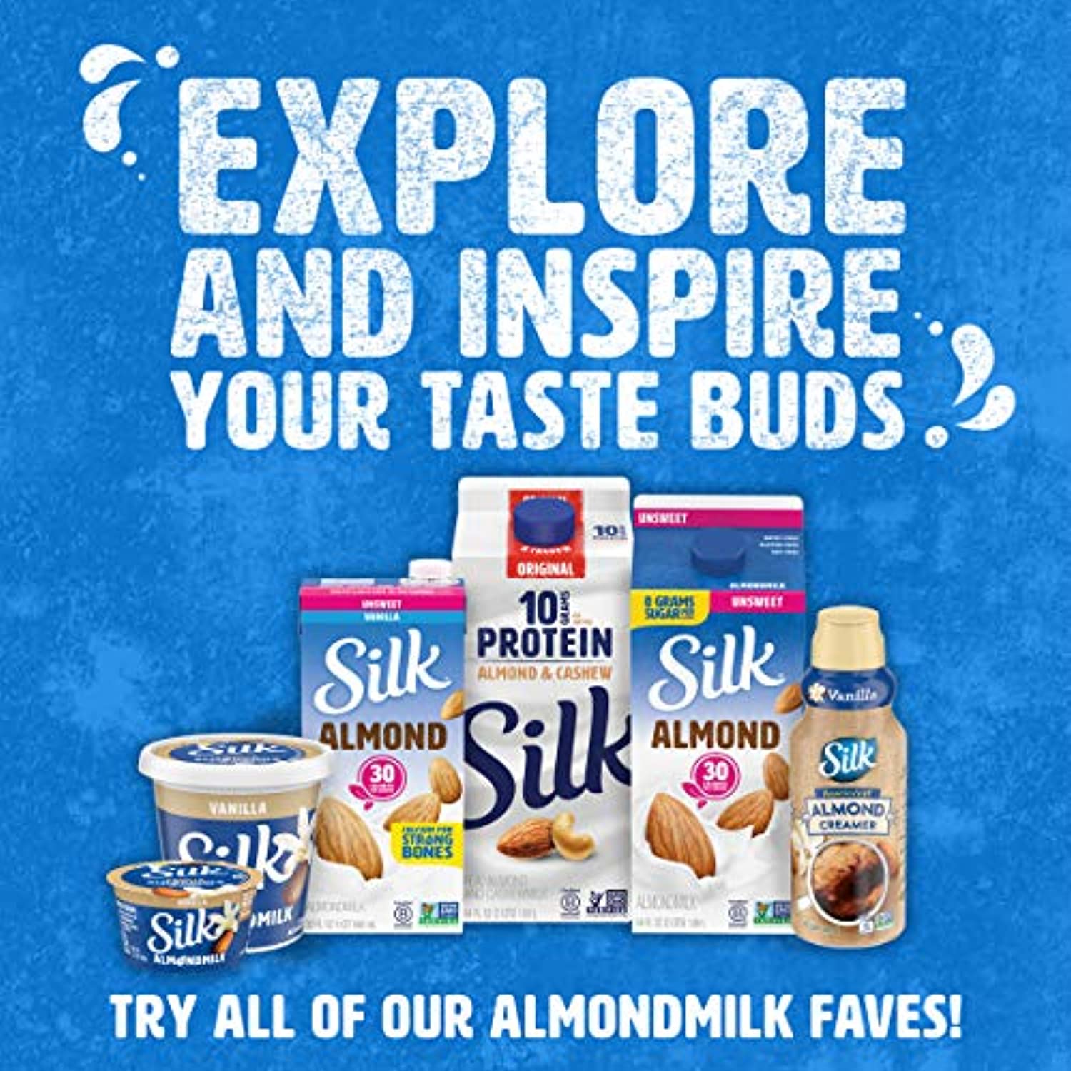 Almond Milk, Unsweetened, Dairy-Free, Vegan, Non-GMO, 1 Quart, Pack of 6 - Eco Trade Company