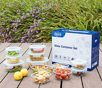 Glass Food Storage Containers with Lids, 24 Pcs Glass Meal Prep Containers, Airtight Glass Bento Boxes, BPA-Free & FDA Approved & Leak Proof - Eco Trade Company