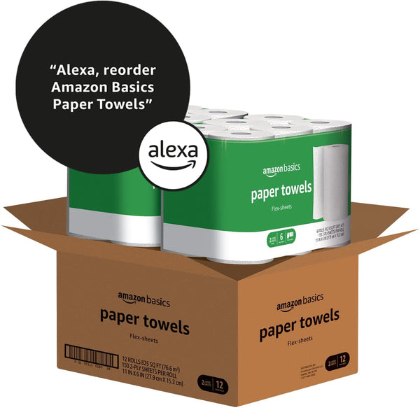 2 Ply Paper Towel, FlexSheets, 12 Value Rolls, Climate Friendly Towels