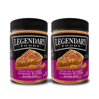 Legendary Foods, Pecan Pie Almond Nut Butter,16 oz Jar, Low Carb and No Added Sugar, Healthy, Paleo, Vegan, Keto-Friendly Snacks 2 Pack - Eco Trade Company