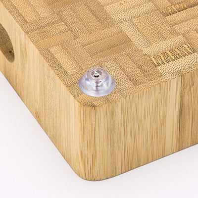 Small End Grain Bamboo Cutting Board, Antibacterial Butcher Block, Non-Slip - Eco Trade Company