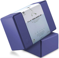 Premium Yoga Block Set of 2, 4 Inch Thick Foam Brick - Eco Trade Company