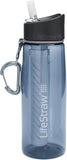 Water Filter Bottle with 2-Stage Integrated Filter Straw for Hiking, Backpacking, and Travel 22 Oz. - Eco Trade Company