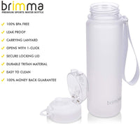 Premium Sports Water Bottle with Leak Proof Flip Top Lid - Eco Friendly & BPA Free -Must Have - Eco Trade Company