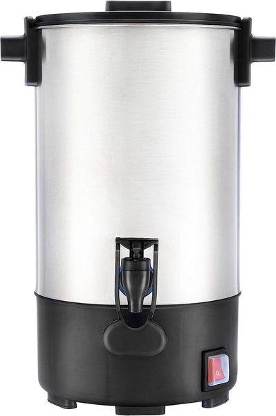 SYBO Commercial Grade Stainless Steel Percolate Coffee Maker Hot Water Urn, 35 Cup 4.5L