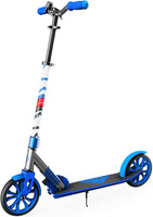 Commuter Kick Scooter for Adults, Teens | Foldable, Lightweight w/ABEC-9 Wheel Bearings | Height-Adjustable, 220LB Max Load - Eco Trade Company