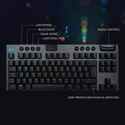 Lightspeed Wireless RGB Mechanical Gaming Keyboard, Low Profile Switch Options, Lightsync RGB, Advanced Wireless and Bluetooth Support - Eco Trade Company