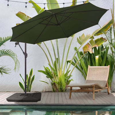 10 patio umbrella offset hanging umbrella outdoor market umbrella d10 Best Choice Products 10ft w/ Easy Tilt Adjustment you can easily walk underneath the opened umbrella 10 Feet Offset Hanging Umbrella