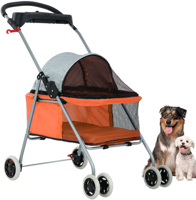 best pet stroller for medium dogs Pet Stroller 4 Wheels Posh Folding Waterproof Portable Travel Cat Dog – Eco Trade Company