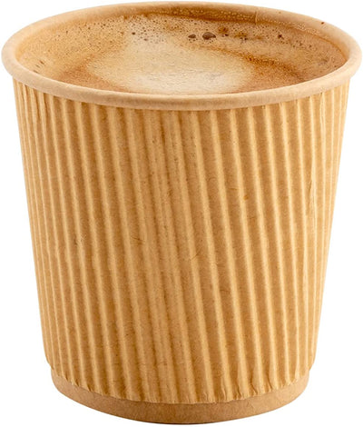 500-CT 4 oz Hot Beverage Cups Eco-Friendly Recyclable Paper - Insulated - Wholesale Takeout Coffee Cup - Eco Trade Company