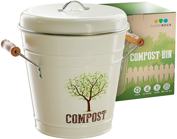 Compact Coutertop Ceramic Compost Keeper