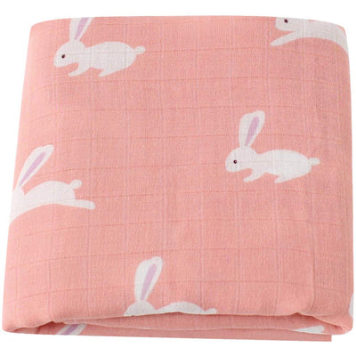 Muslin Swaddle Blankets Girls, 70% Bamboo 30% Cotton - Eco Trade Company