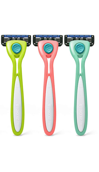 Preserve Shave 5 Five Blade Refillable Razor, Made from Recycled Materials - Eco Trade Company