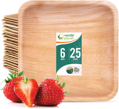 Palm Leaf Bowls and Plates - Biodegradable, Ecofriendly, Disposable, Sturdy, Premium Quality, USDA Certified - Eco Trade Company