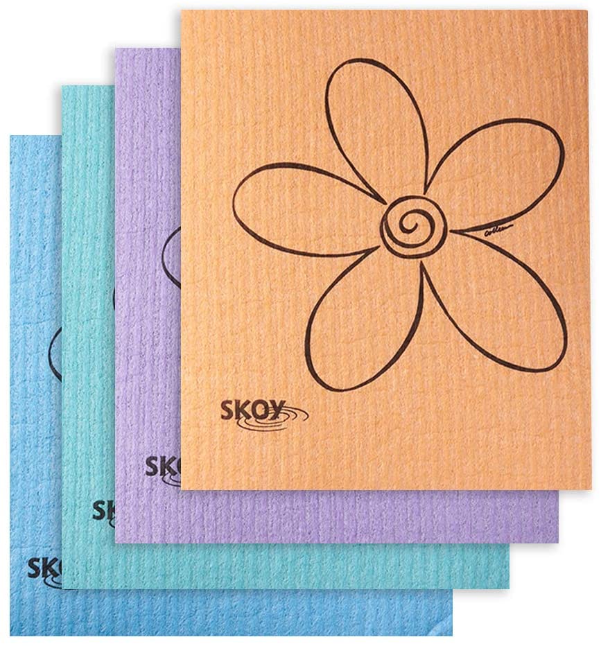 Eco-Friendly Cleaning Cloth 4-Pack Assorted Colors - Eco Trade Company