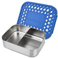 Stainless Steel Food Container - Three Sections for Snacks On the Go - Eco-Friendly, Dishwasher Safe, BPA-Free - Stainless Lid - All Stainless - Eco Trade Company