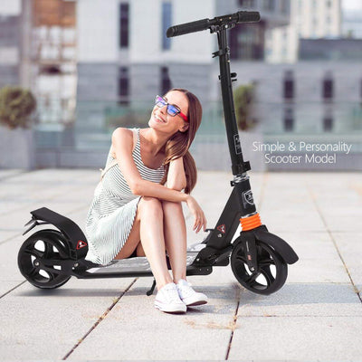 Kids,Adult Scooter with 3 Seconds Easy-Folding System, 220lb Folding Adjustable Scooter with Rear Brake and 200mm Large Wheels - Eco Trade Company