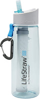 Water Filter Bottle with 2-Stage Integrated Filter Straw for Hiking, Backpacking, and Travel 22 Oz. - Eco Trade Company