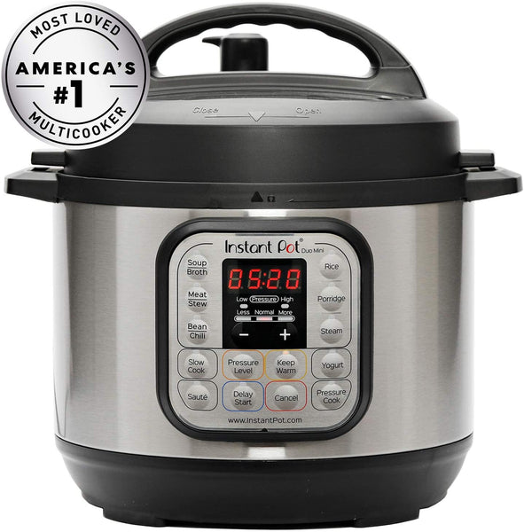 Instant Pot Duo Mini 3 qt 7-in-1 Multi- Use Programmable Pressure Cooker, Slow Cooker, Rice Cooker, Steamer, Sauté, Yogurt Maker and Warmer