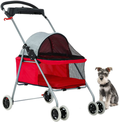 Pet Stroller 4 Wheels Posh Folding Waterproof Portable Travel Cat Dog – Eco Trade Company