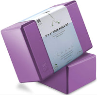 Premium Yoga Block Set of 2, 4 Inch Thick Foam Brick - Eco Trade Company