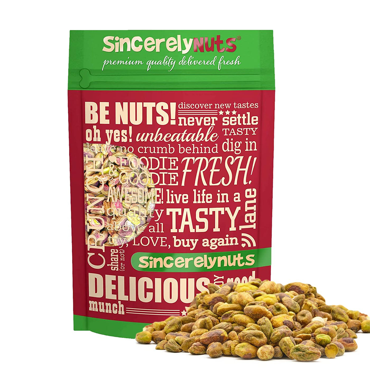 Pistachios Roasted and Salted Kernels Meats No Shell Eco Trade