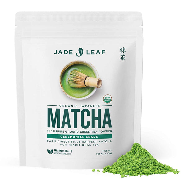 Jade Leaf Organic Japanese Matcha Classic Culinary Green Tea Powder for  Smoothies, Lattes, and Baking, .7 oz (20 Servings)