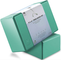 Premium Yoga Block Set of 2, 4 Inch Thick Foam Brick - Eco Trade Company