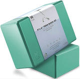 Premium Yoga Block Set of 2, 4 Inch Thick Foam Brick - Eco Trade Company