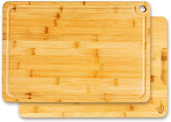 Mom's Kitchen • Oganic Bamboo Cutting Board – Salmon Olive