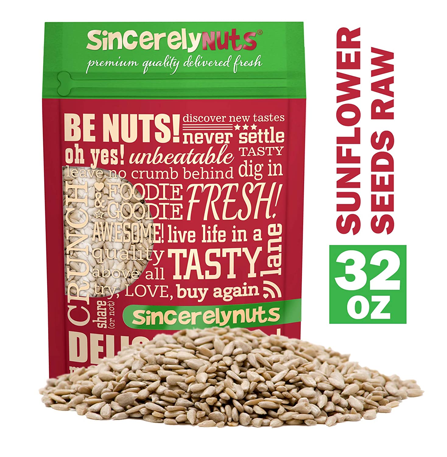 Sincerely Nuts Sunflower Seed Kernels Raw (No Shell) - Eco Trade Company