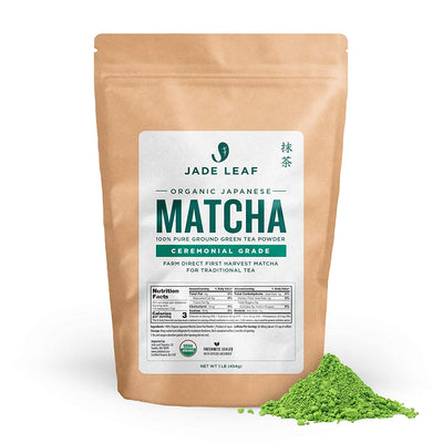 Jade Leaf Matcha Green Tea Powder - Organic, Authentic Japanese Origin - Culinary Grade - Eco Trade Company