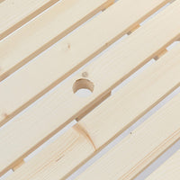 Natural Outdoor Wooden Patio Deck 6-Person Picnic Table, for Backyard, Garden - Eco Trade Company