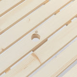 Natural Outdoor Wooden Patio Deck 6-Person Picnic Table, for Backyard, Garden - Eco Trade Company