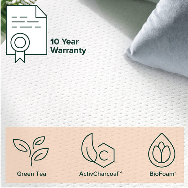 Dropship Memory Foam Twin Mattress; 10 Inch Gel Memory Foam Mattress For A  Cool Sleep; Bed In A Box; Green Tea Infused; CertiPUR-US Certified; Made In  USA to Sell Online at a