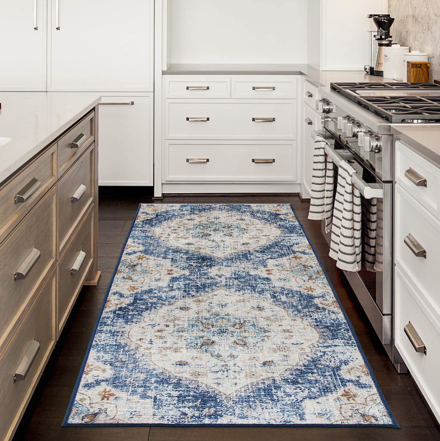 Machine Washable Rug - Stain Resistant, Non-Shed - Eco-Friendly, Non-Slip, Family & Pet Friendly - Made from Premium Recycled Fibers - Eco Trade Company