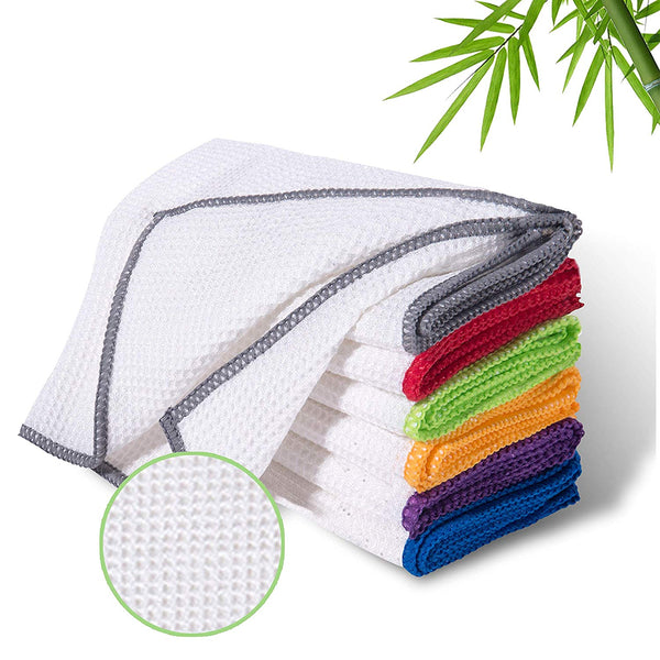 1/3/5Pcs Microfiber Kitchen Towel Set Bamboo Fier Towels for Kitchen Napkin  Soft Dish Cloth Absorbent Cleaning Cloth Rags - AliExpress