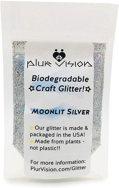 Gold Biodegradable Glitter 1/2 Ounce - Made from Plant Cellulose, Earth Friendly. Perfect for Crafts, DIY Projects, Cosmetics Made in USA - Eco Trade Company