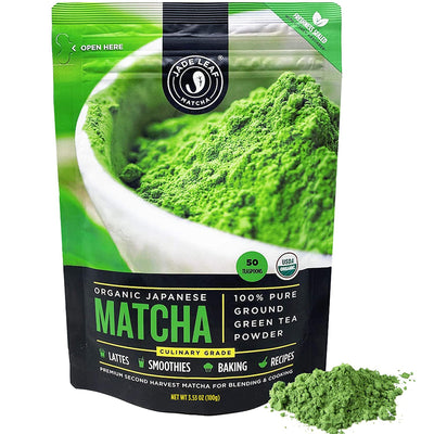Jade Leaf Matcha Green Tea Powder - Organic, Authentic Japanese Origin - Culinary Grade - Eco Trade Company
