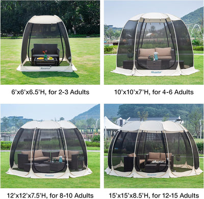 tent house outdoor Screen House Room Camping Tent Outdoor Canopy Pop Up Sun Shade Shelter – Eco Trade Company