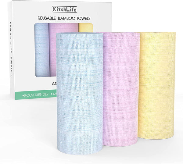 Reusable Unpaper Towels | Zero Waste Washable Paperless Bamboo Towels | Eco 